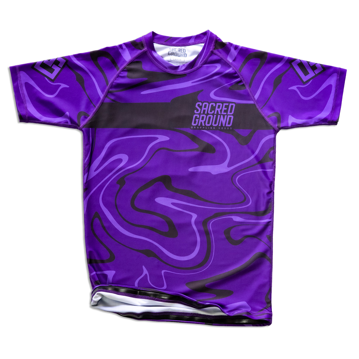 Ranked Rashguard Purple Sacred Ground Grappling Goods