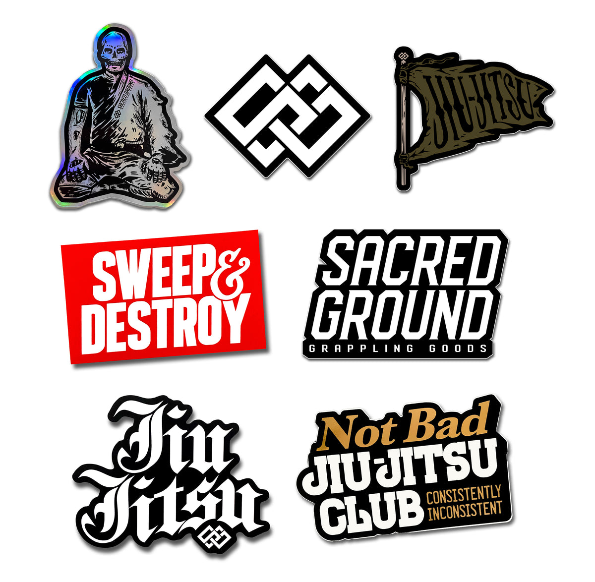 Sacred Ground Sticker Pack Sacred Ground Grappling Goods