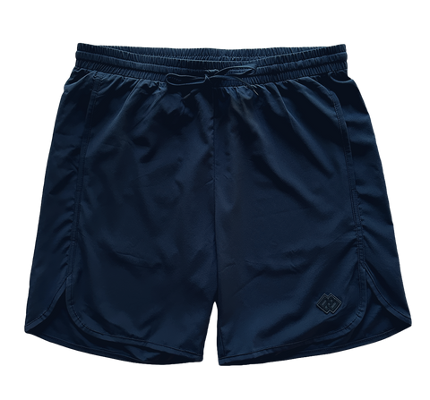 Athletic Hybrid Shorts- Navy
